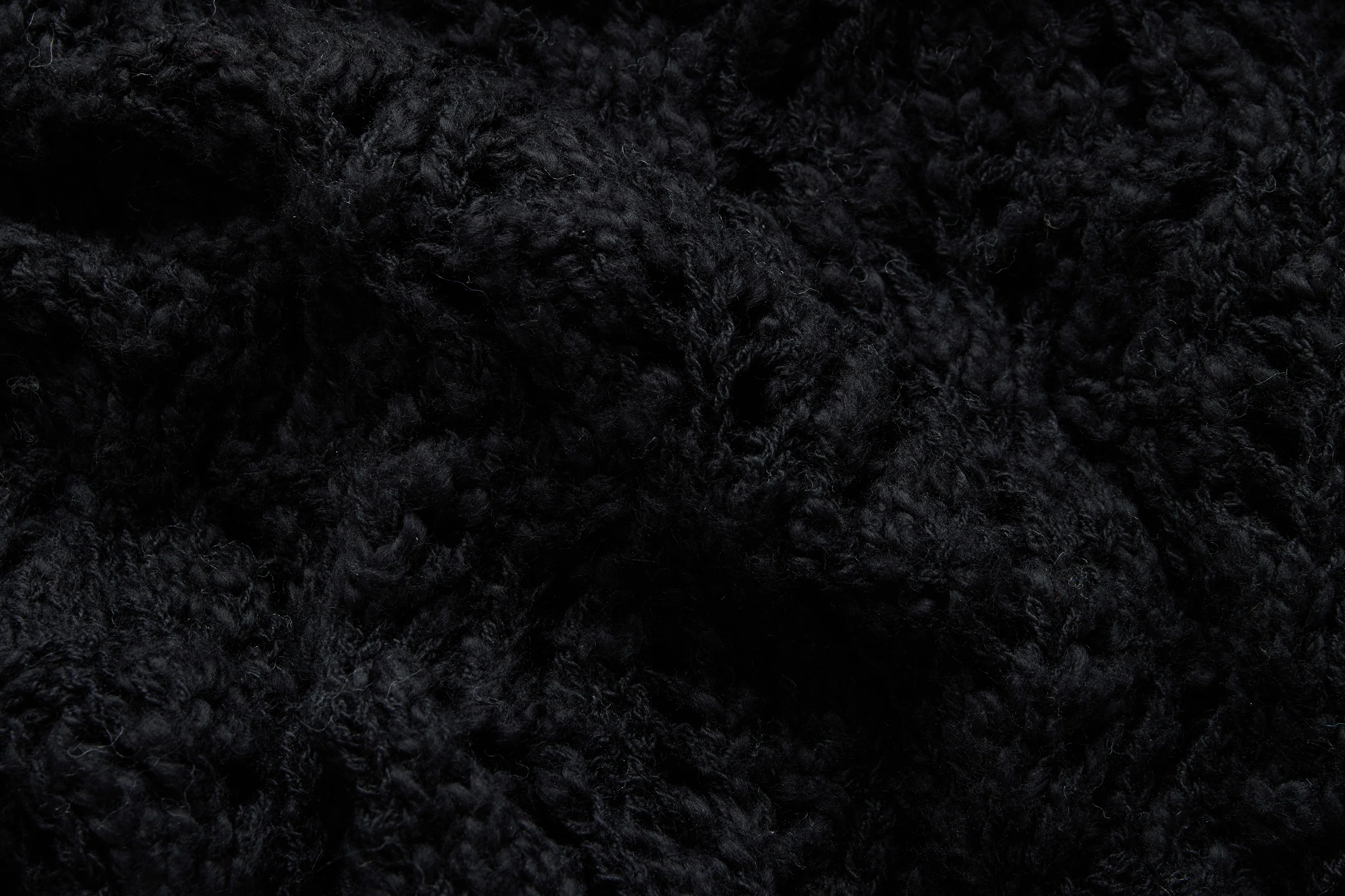 Classic Cardigan ~ Black Flamme Lace Knit - Image 5