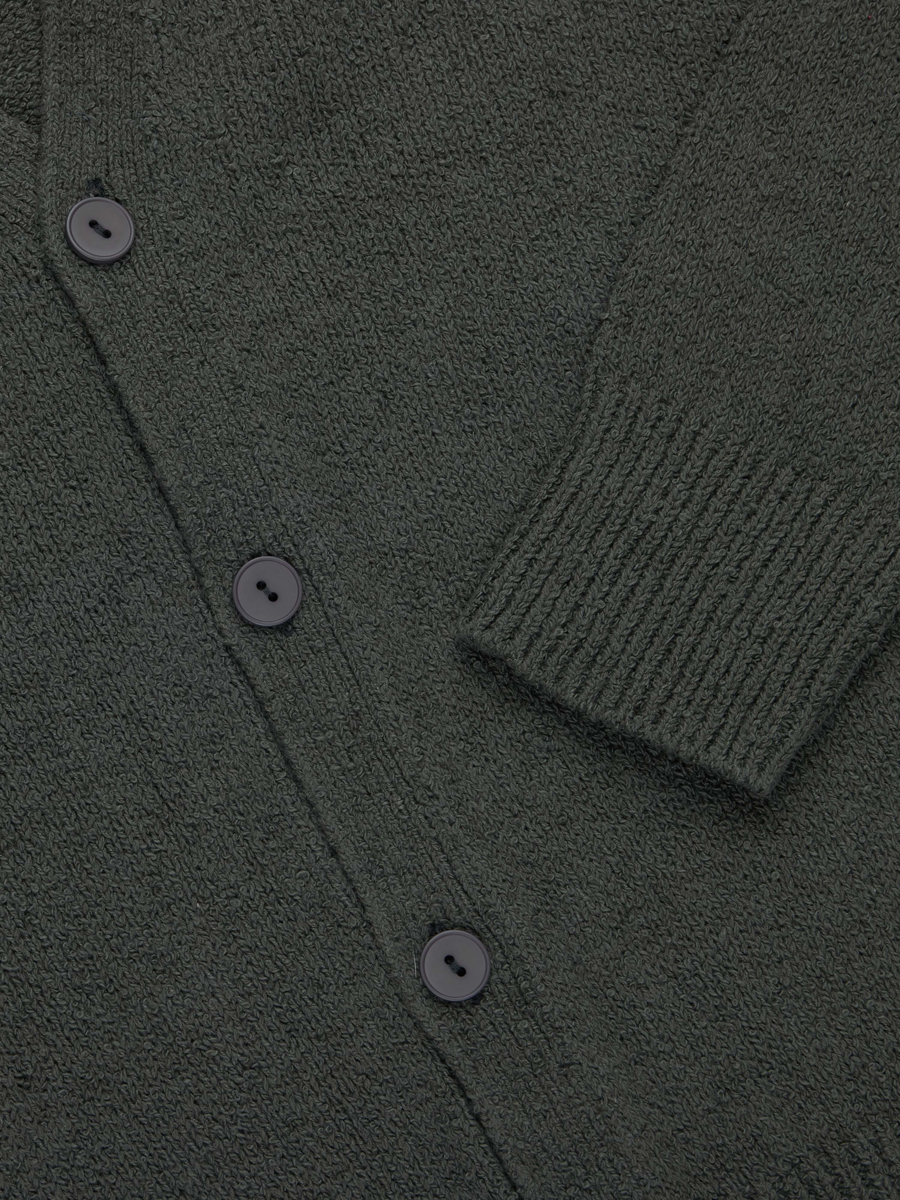 Classic Cardigan ~ Olive Boucle - Image 7