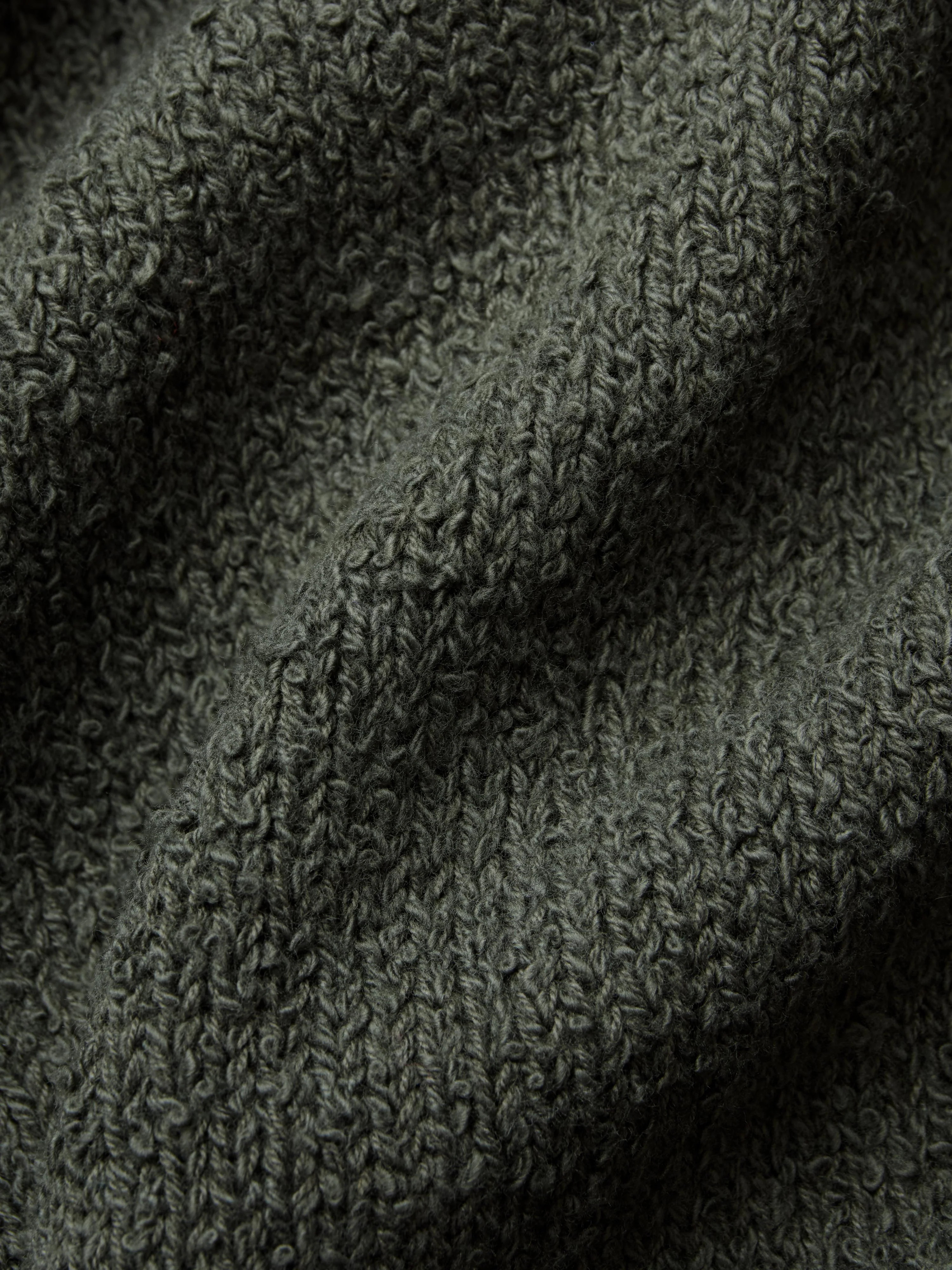 Classic Cardigan ~ Olive Boucle - Image 8