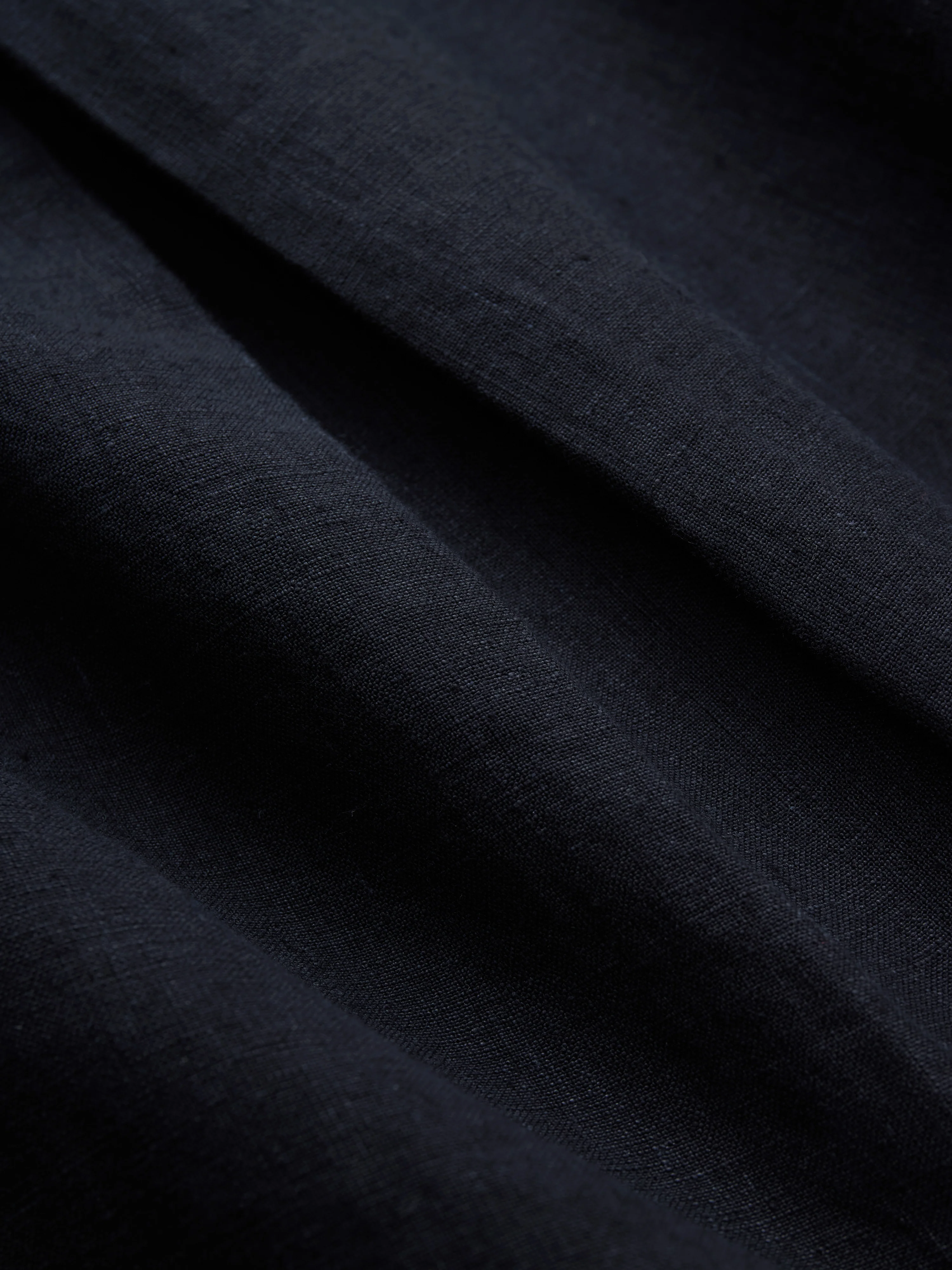 Club Collar Shirt ~ Black Hemp - Image 5