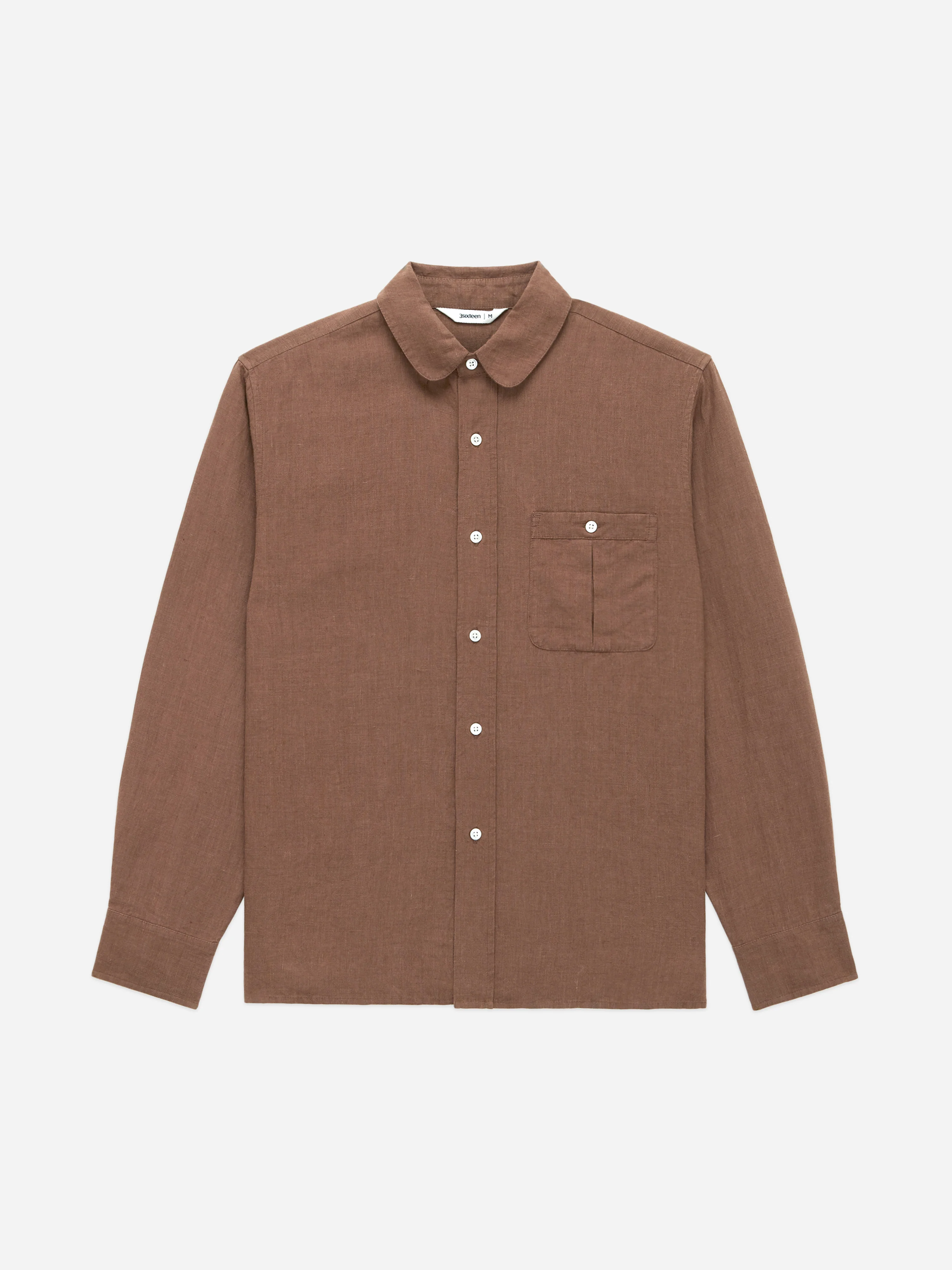 Club Collar Shirt ~ Rust Hemp - Image 3