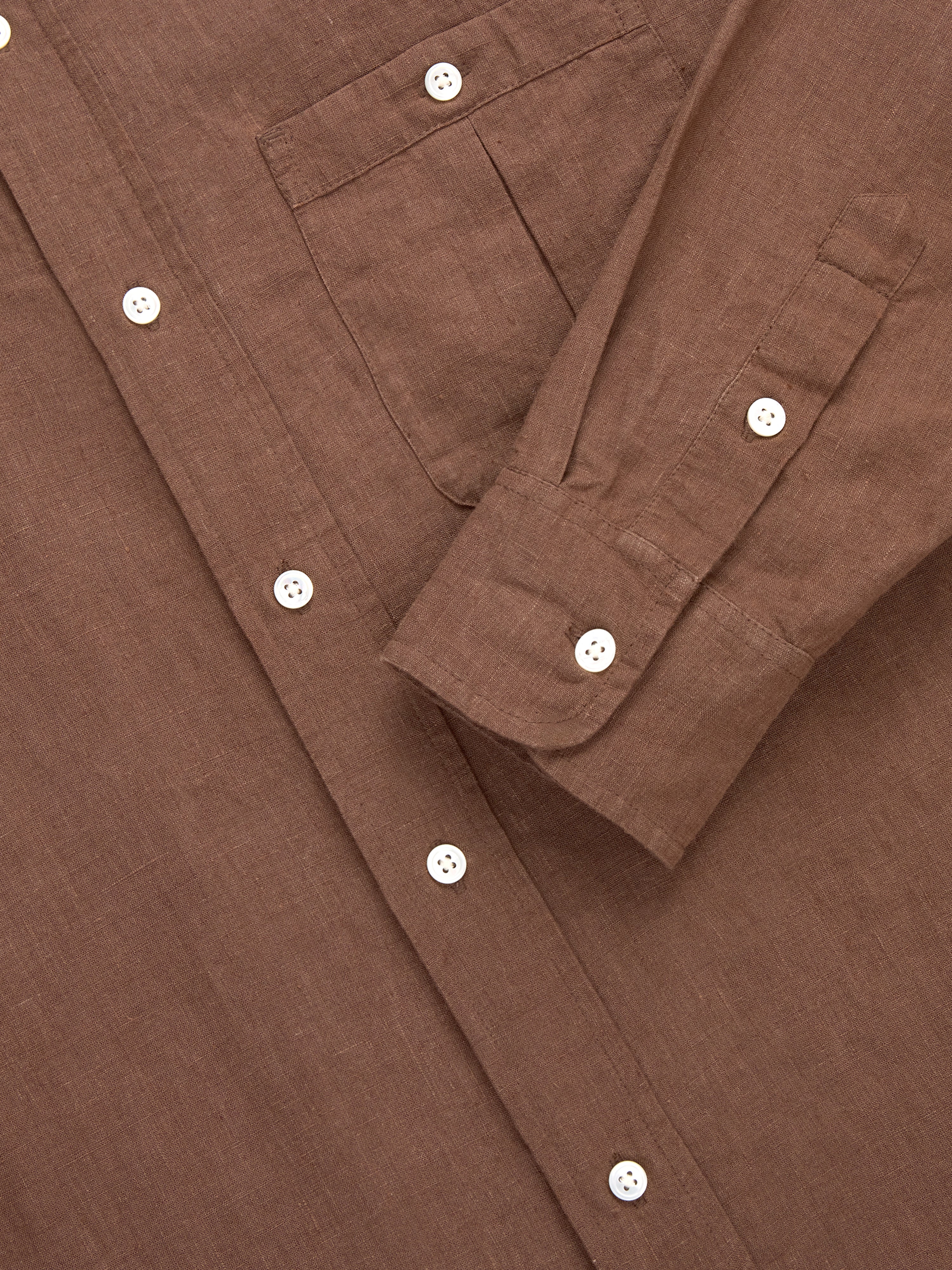 Club Collar Shirt ~ Rust Hemp - Image 4