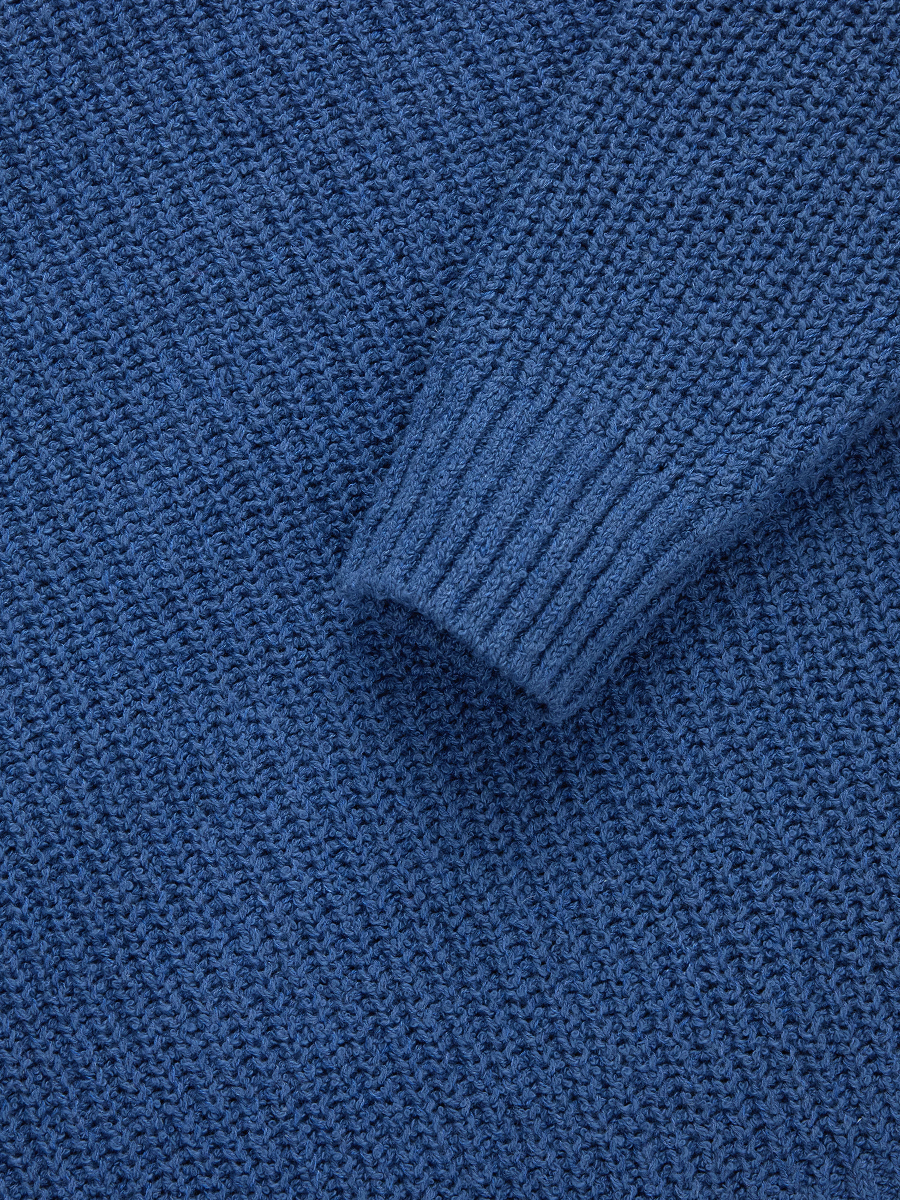 Cotton Crewneck Sweater ~ Lapis Boucle - Image 5