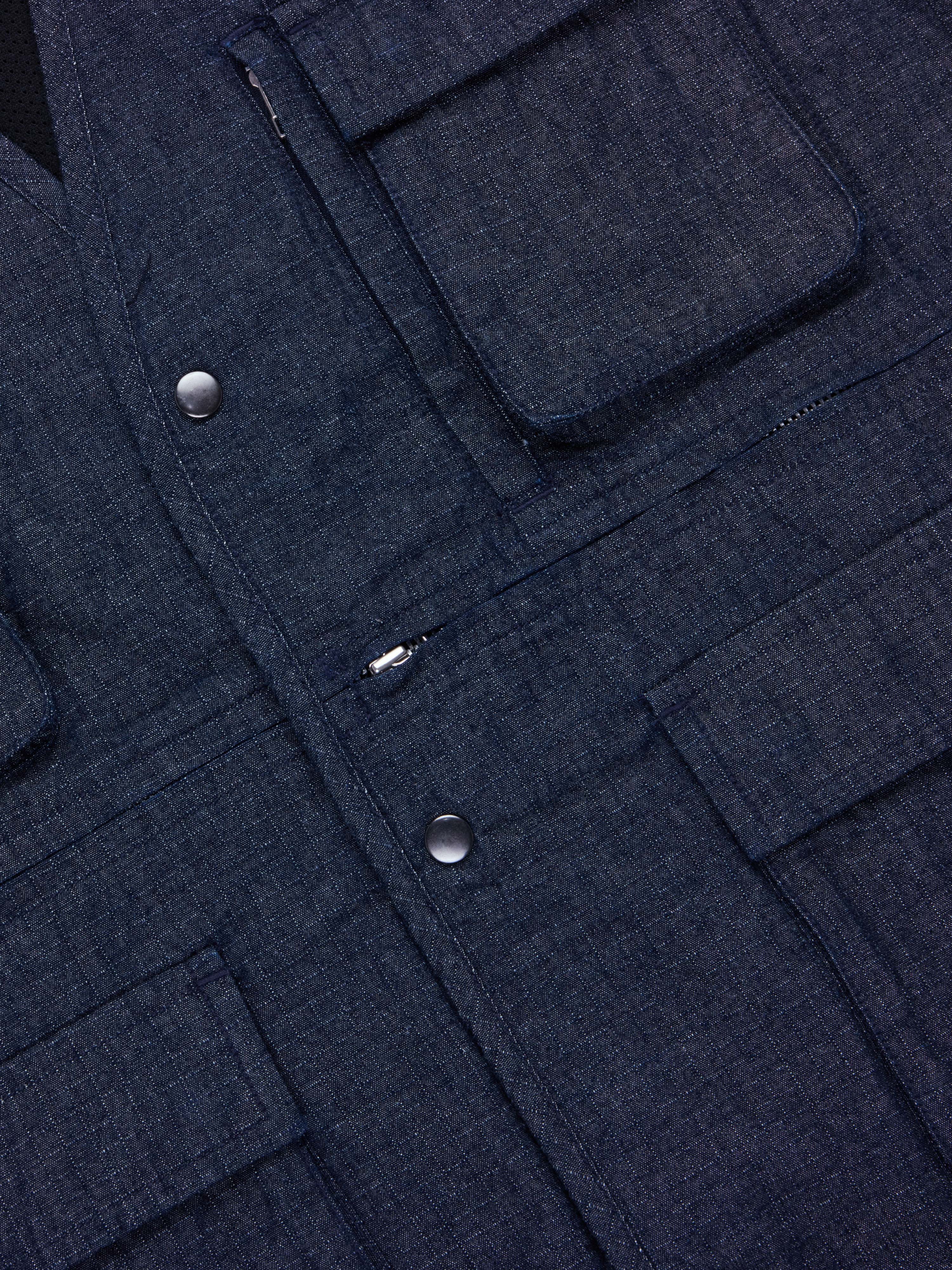 Field Vest ~ Indigo Ripstop - Image 5