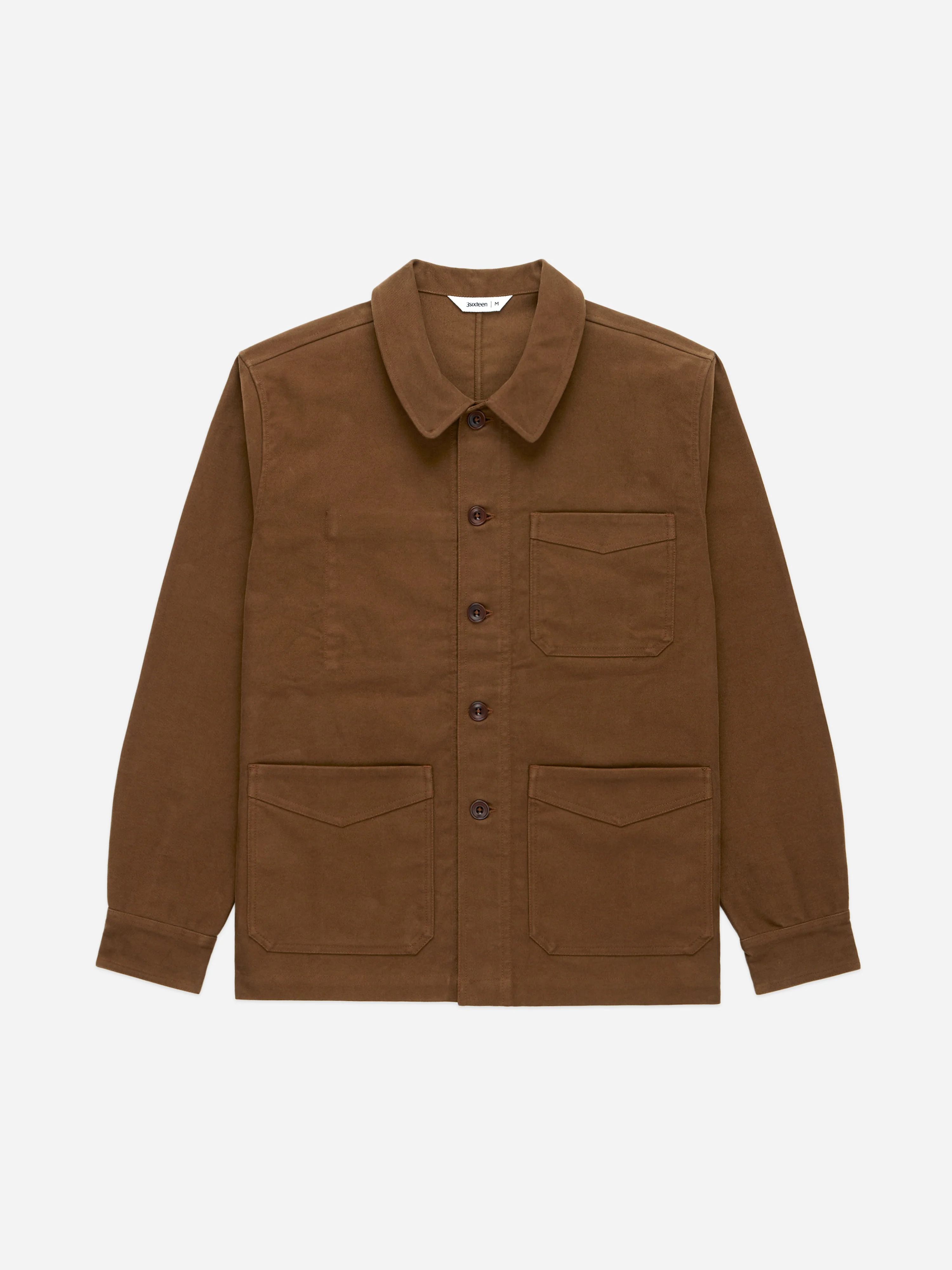 French Work Jacket ~ Brown Moleskin - Image 4