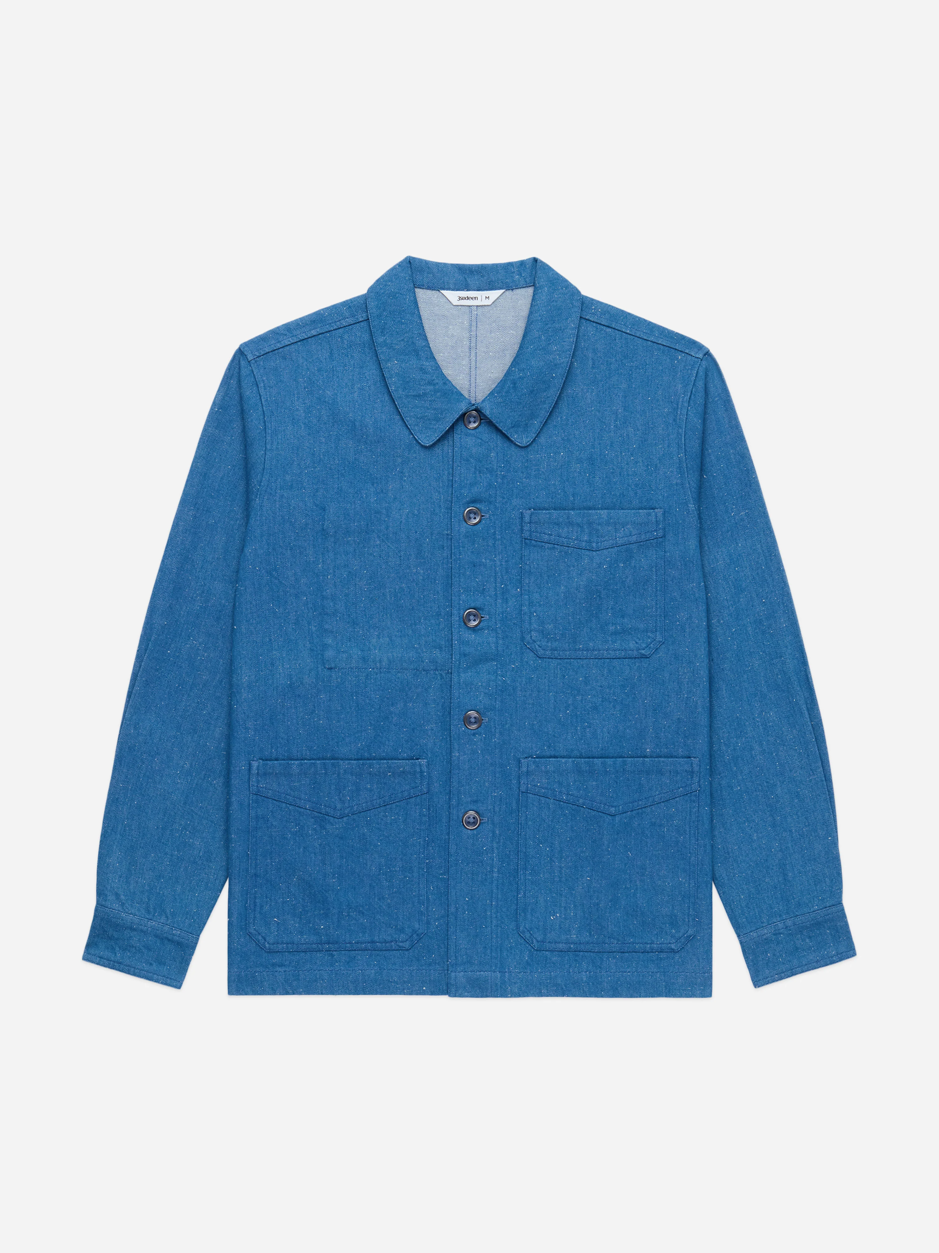 French Work Jacket ~ Light Indigo - Image 4