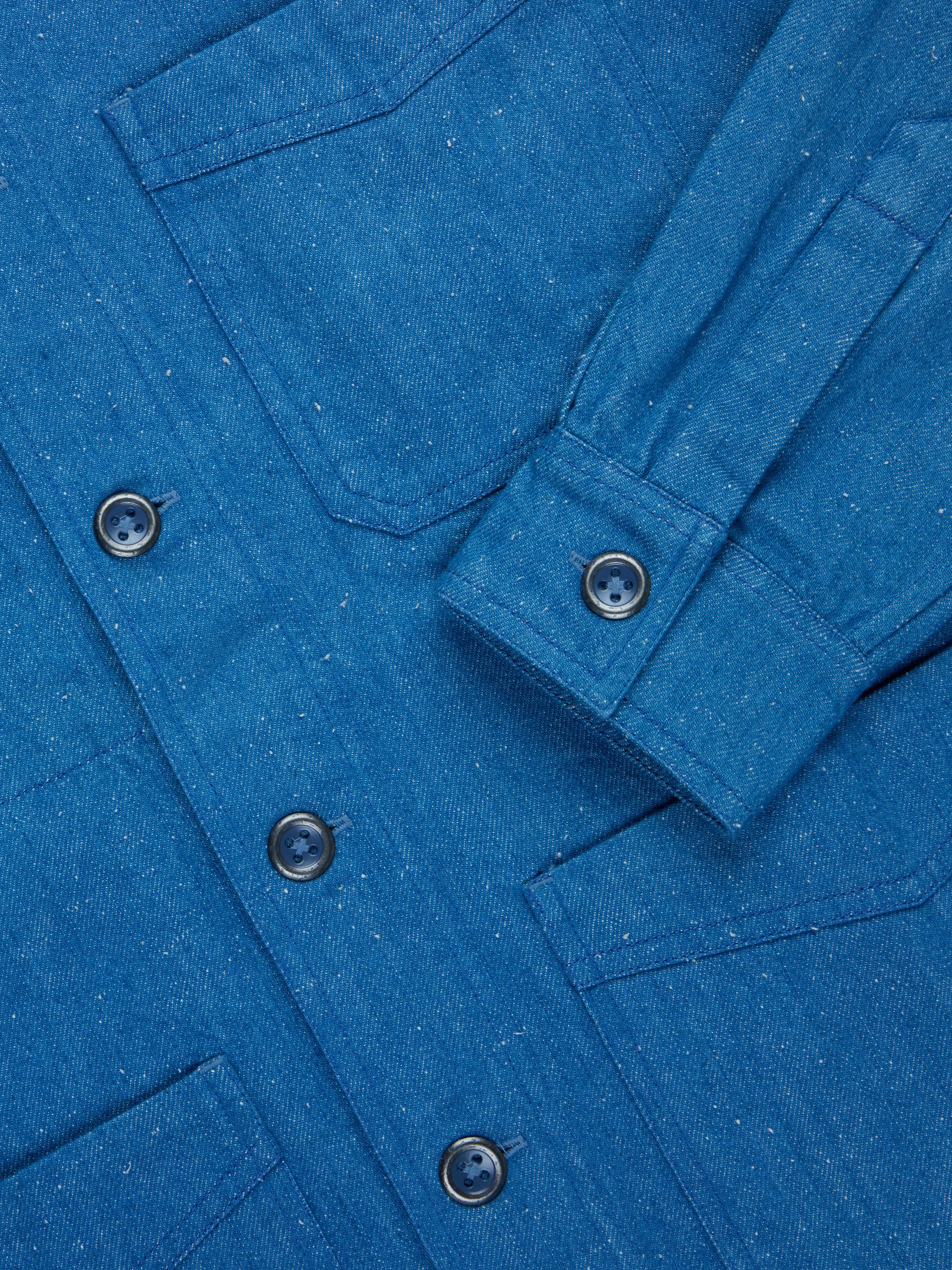 French Work Jacket ~ Light Indigo - Image 5
