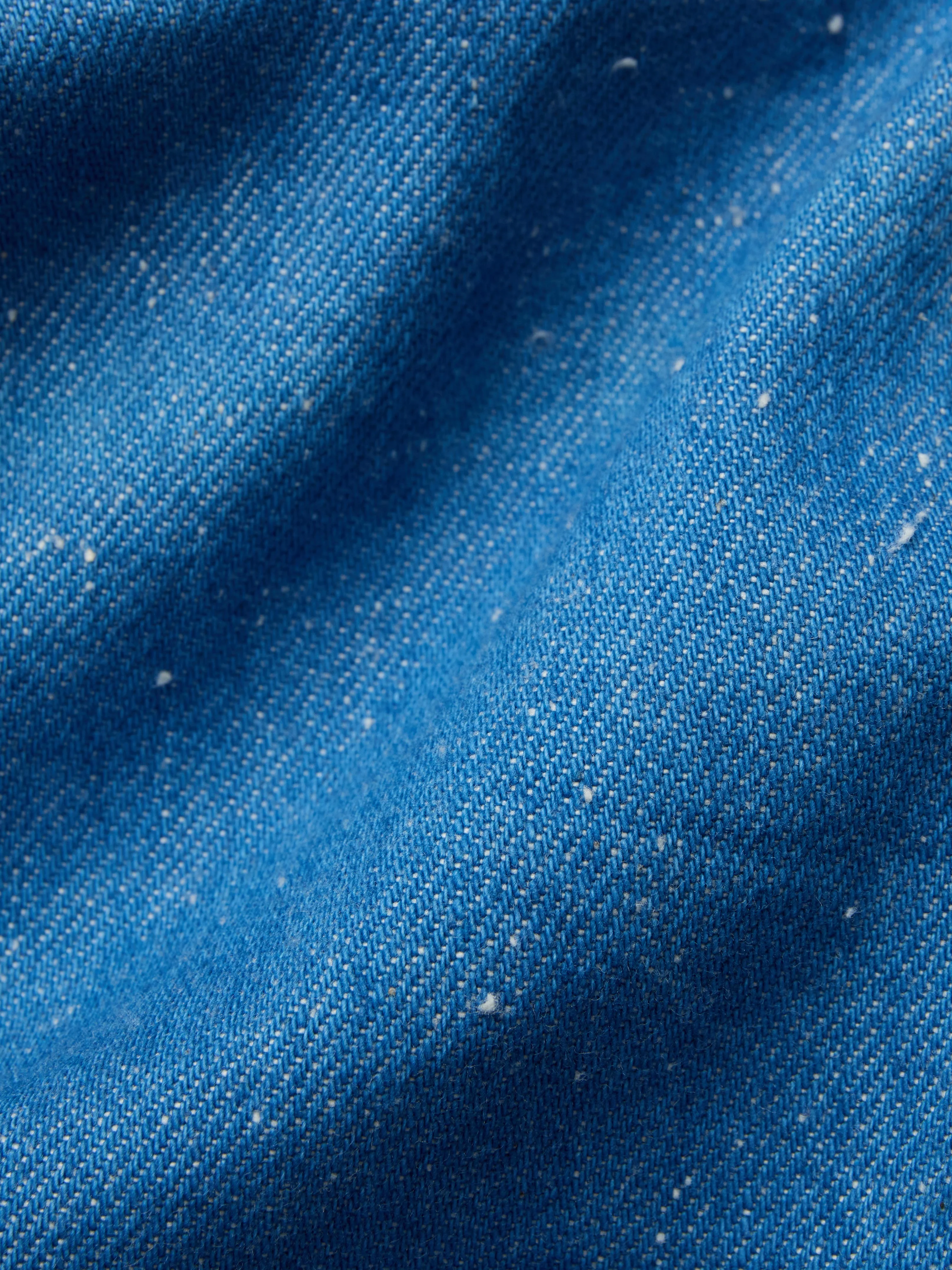 French Work Jacket ~ Light Indigo - Image 6