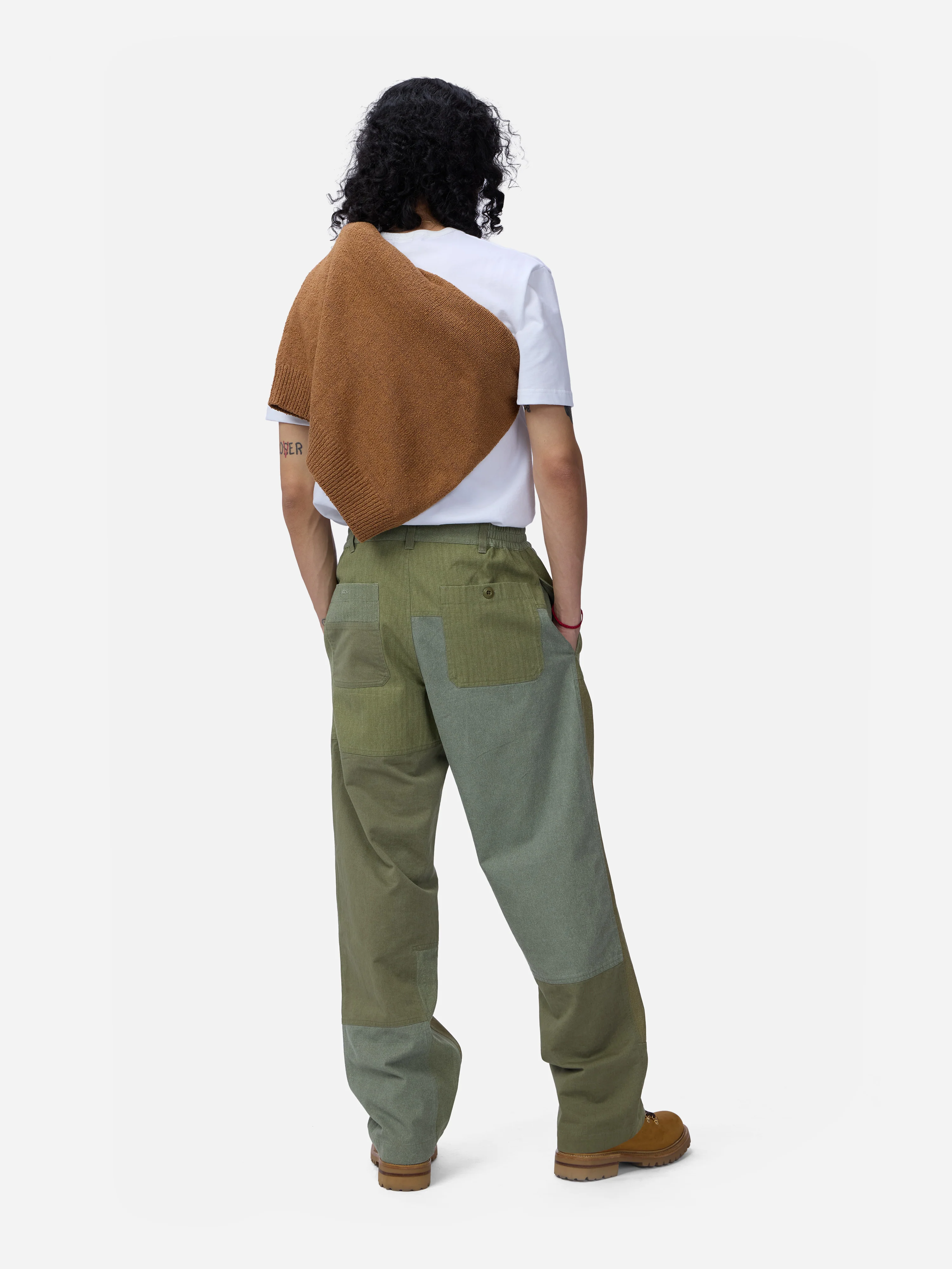 Harvest Pant ~ Patchwork Olive - Image 5