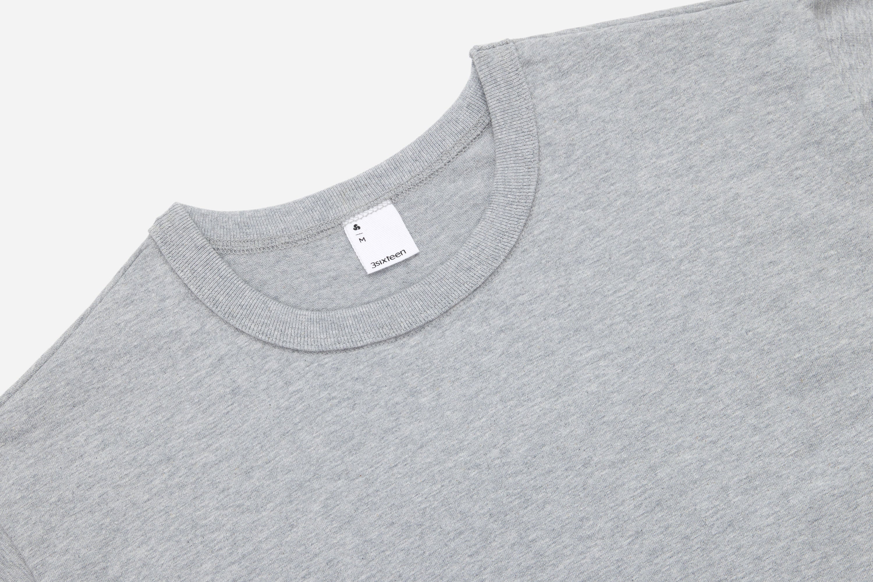 Heavyweight T-Shirt ~ Heather Grey (2 Pack) - Image 3