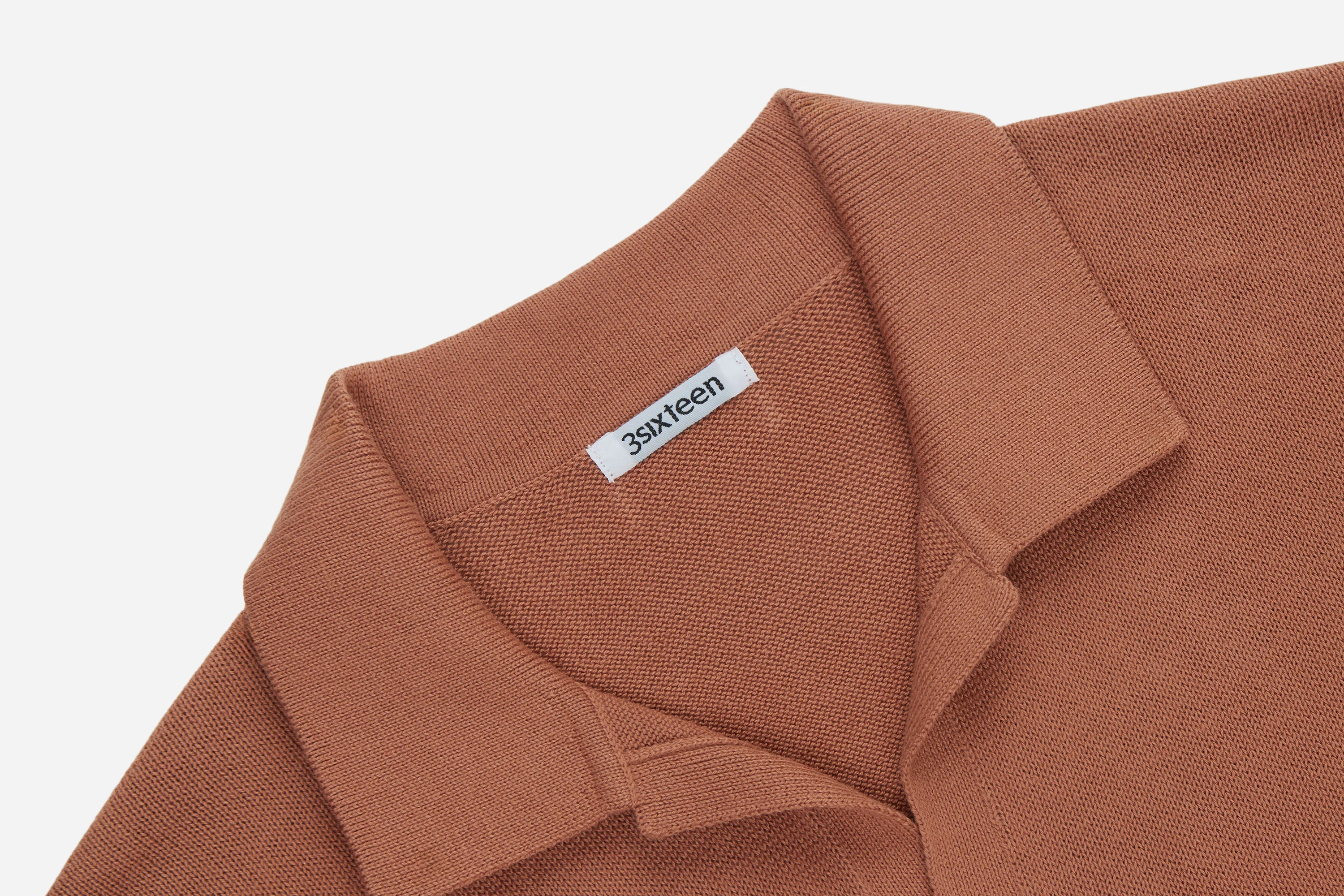 Knit Polo ~ Clay Pima Cotton - Image 3