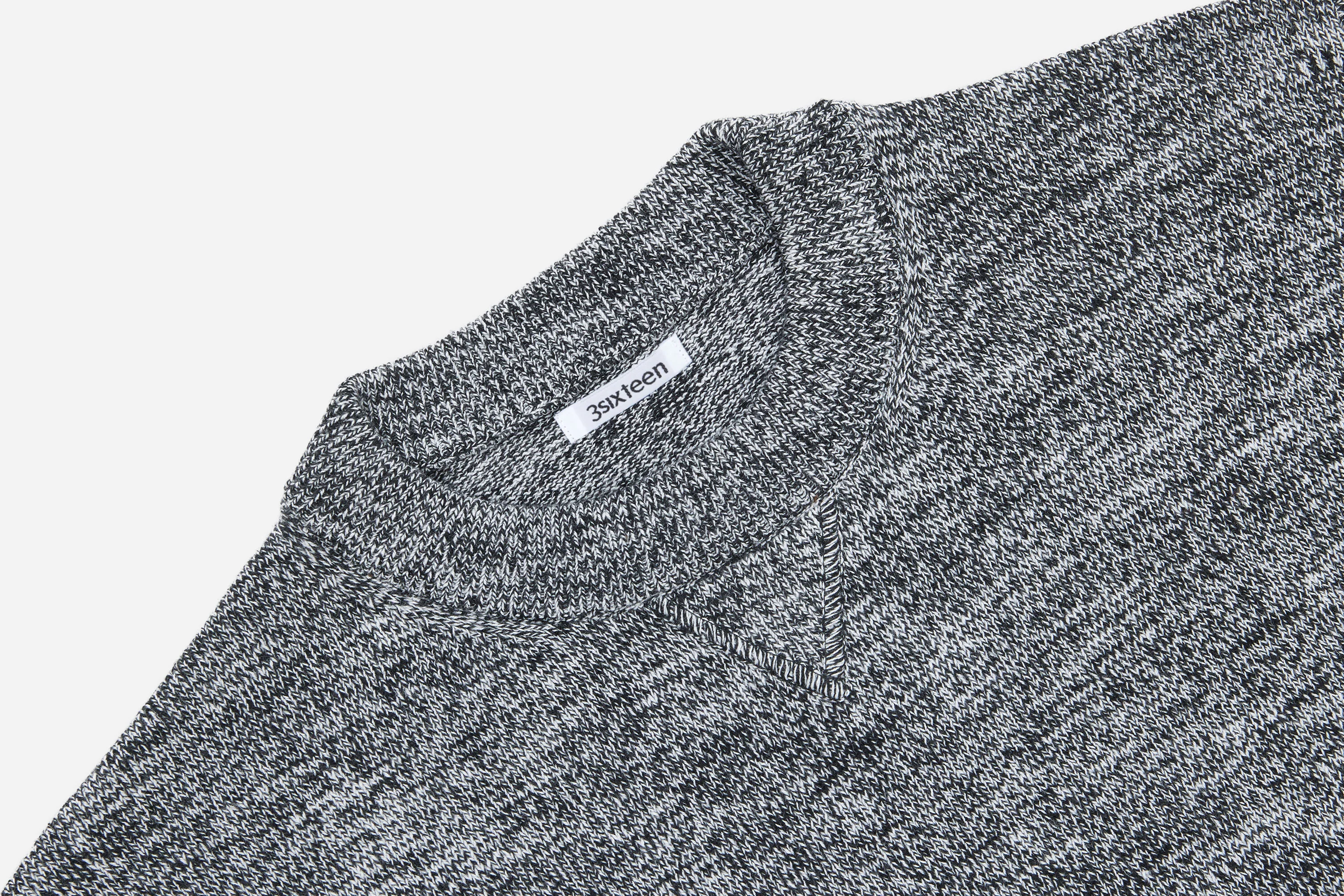 Knit T-Shirt ~ Black Marled Yarn - Image 3