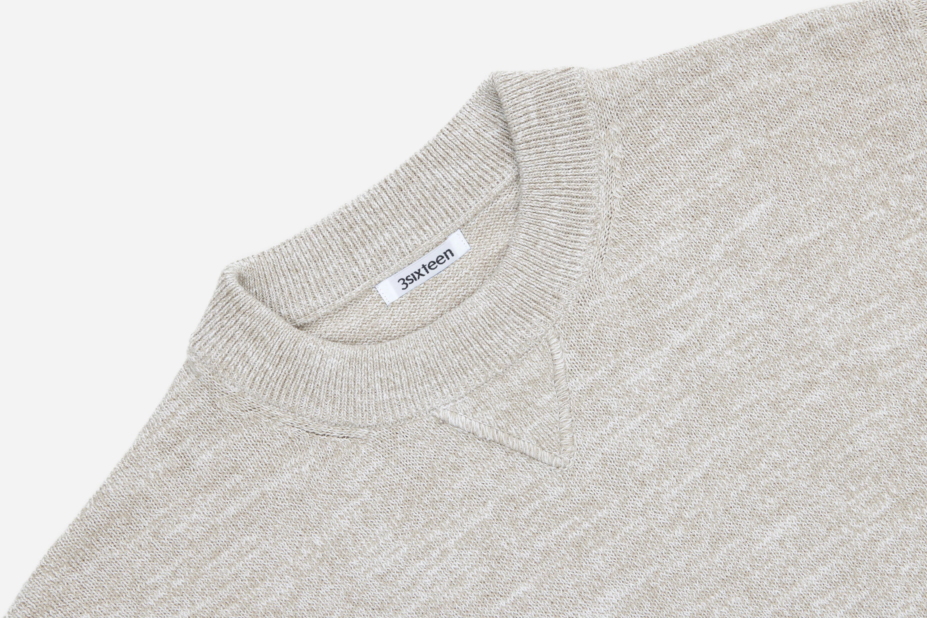 Knit T-Shirt ~ Natural Marled Yarn - Image 3