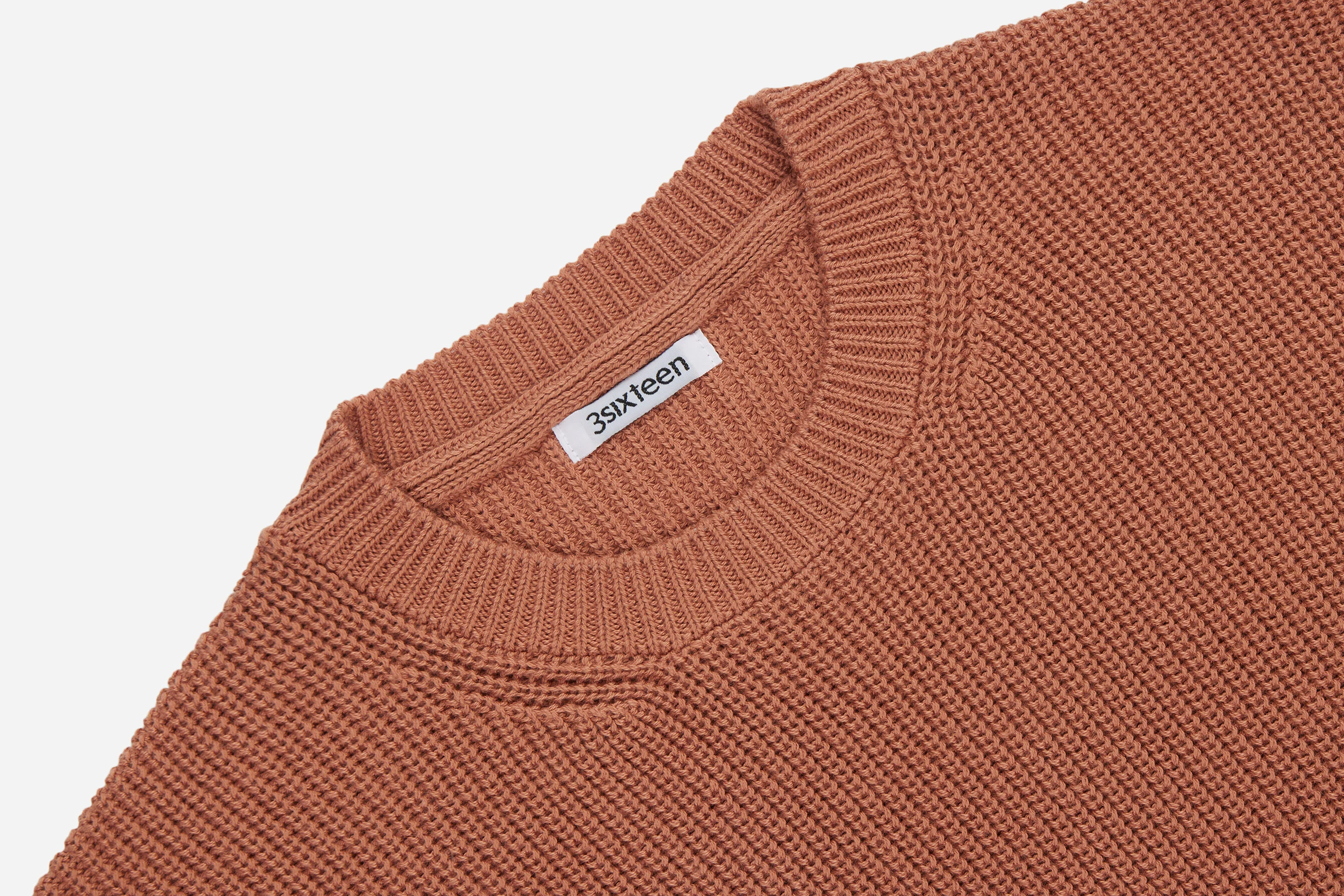 Long Sleeve Knit Tee ~ Clay Pima Cotton - Image 3