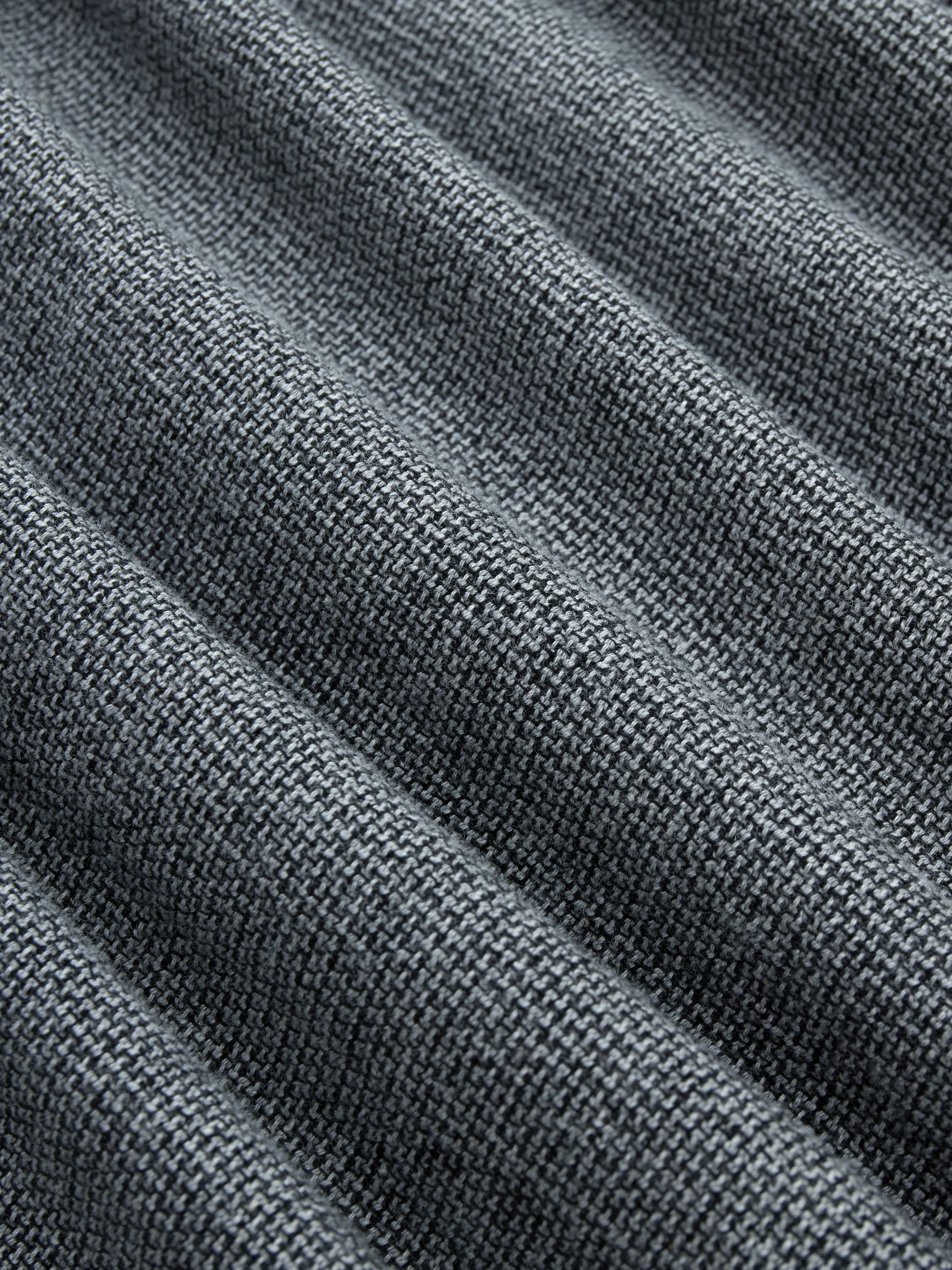 Loop Collar Shirt ~ Black Marled - Image 5