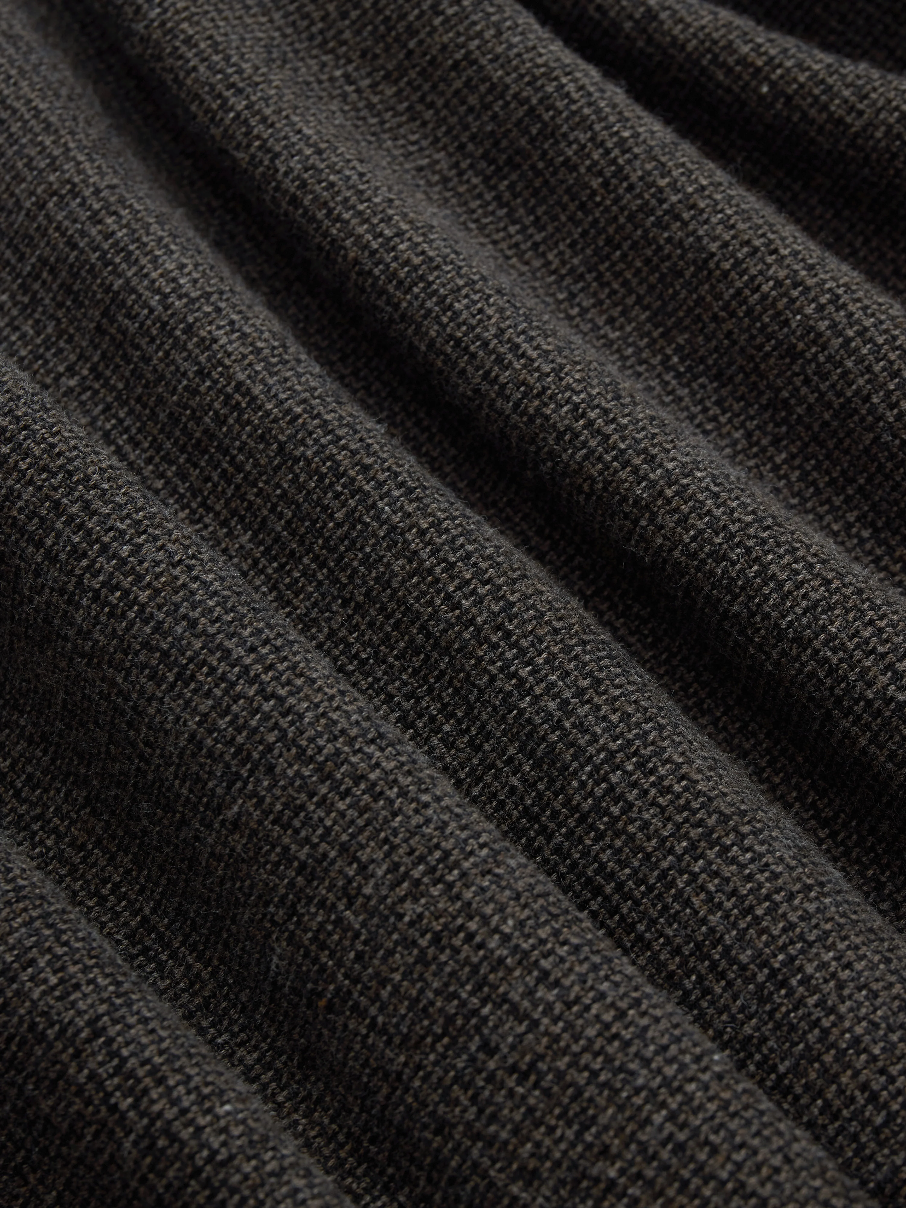Loop Collar Shirt ~ Chocolate Marled - Image 5