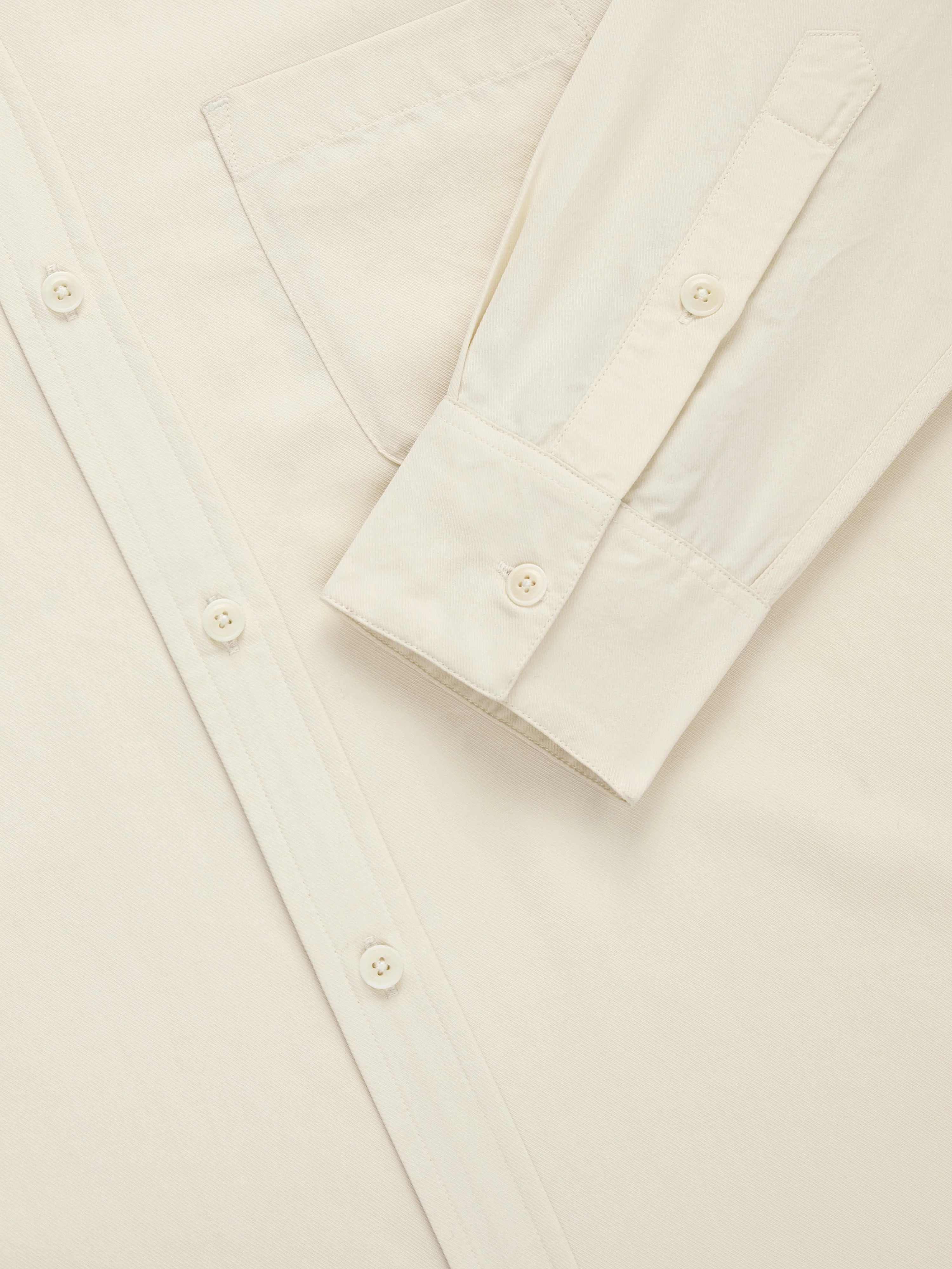 Mechanic Shirt ~ Ivory Lyocell - Image 4