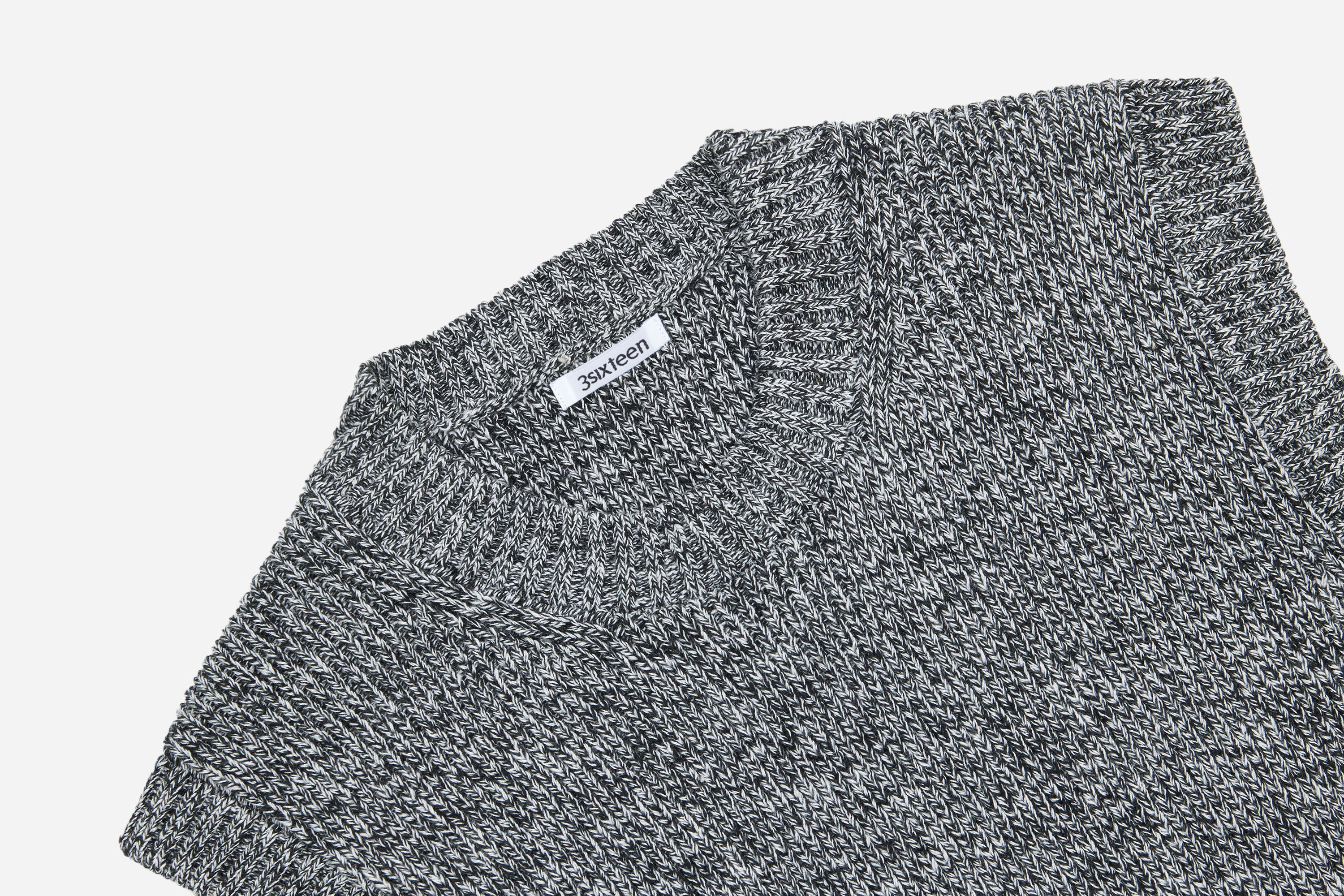 Sweater Vest ~ Black Marled Yarn - Image 3