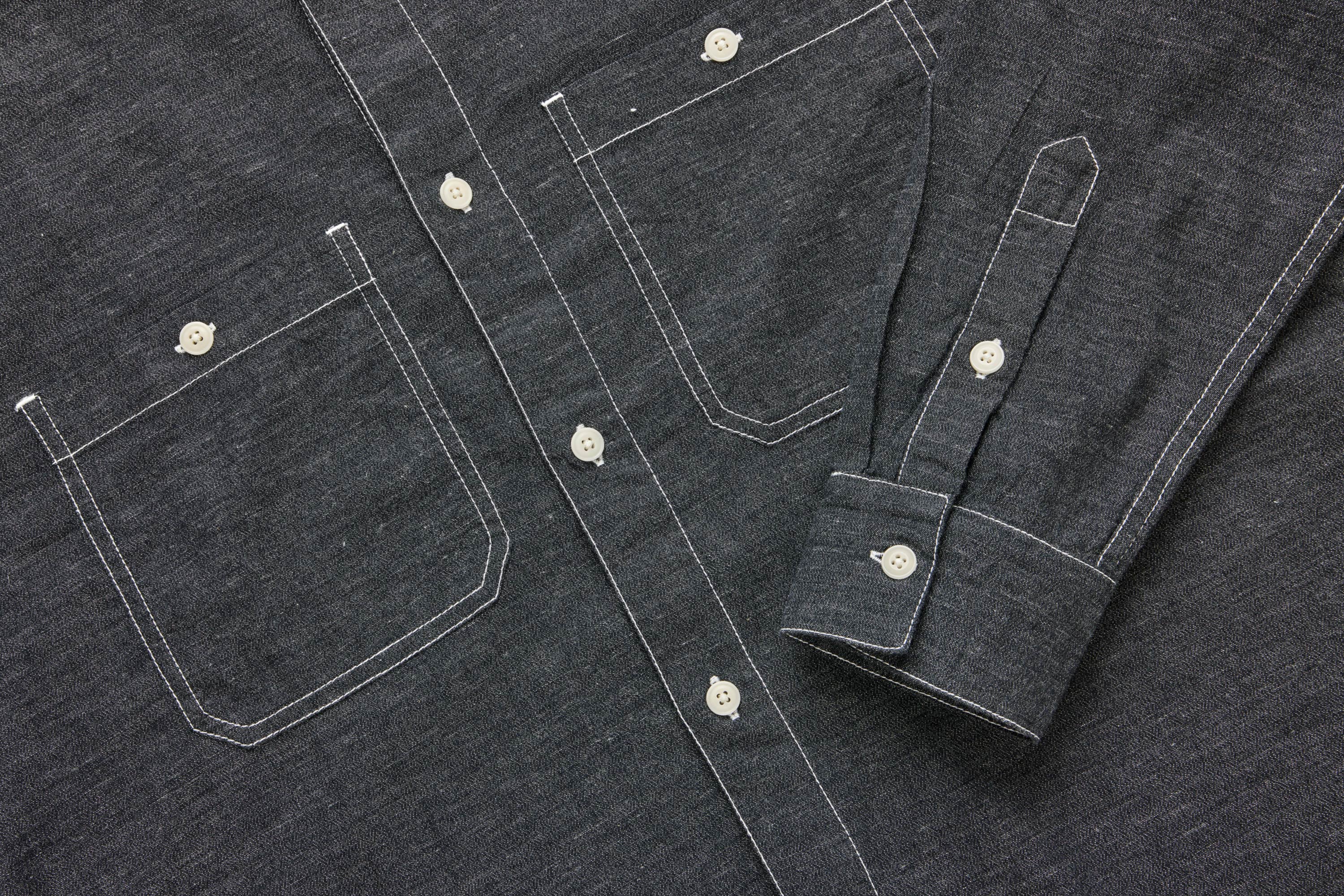 Utility Shirt ~ Black Chambray - Image 4