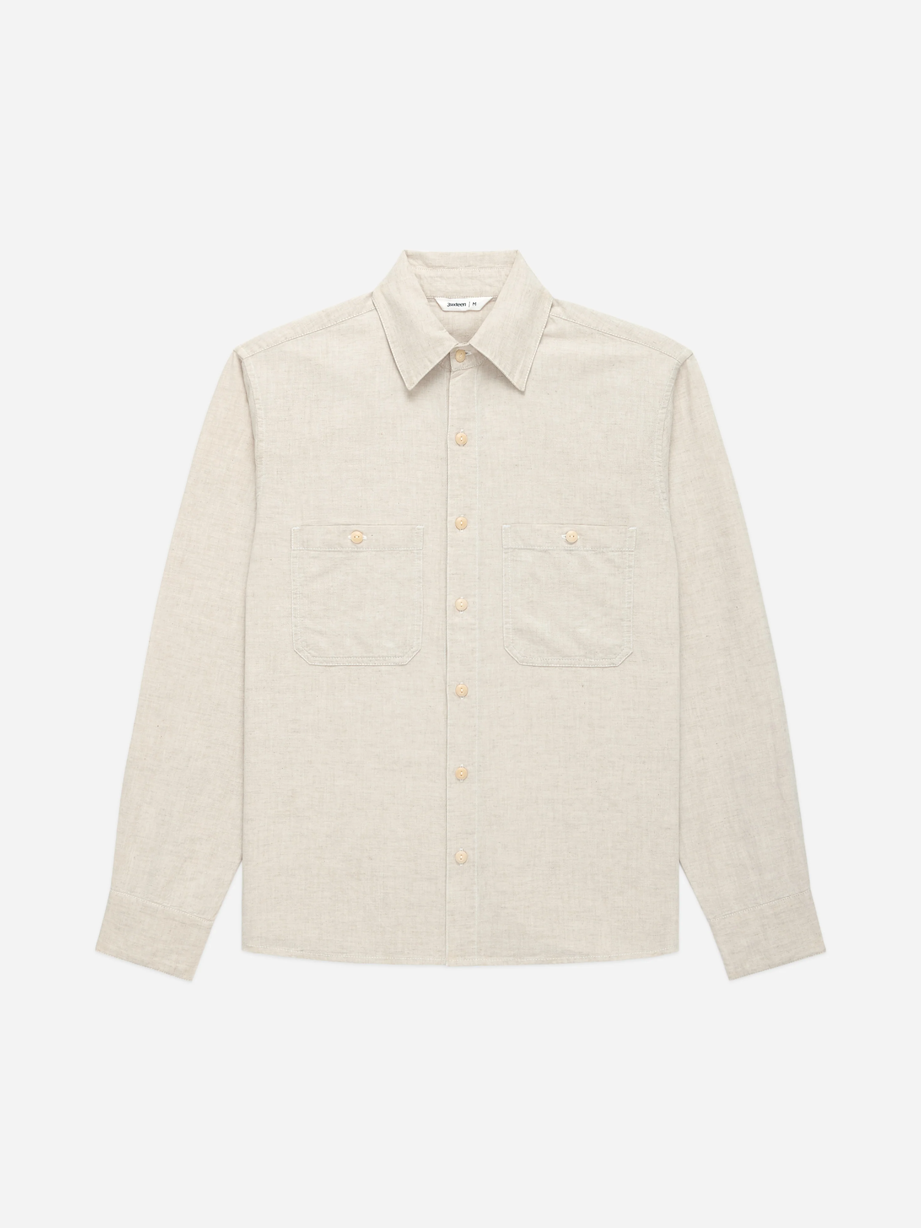 Utility Shirt ~ Ecru Chambray - Image 3