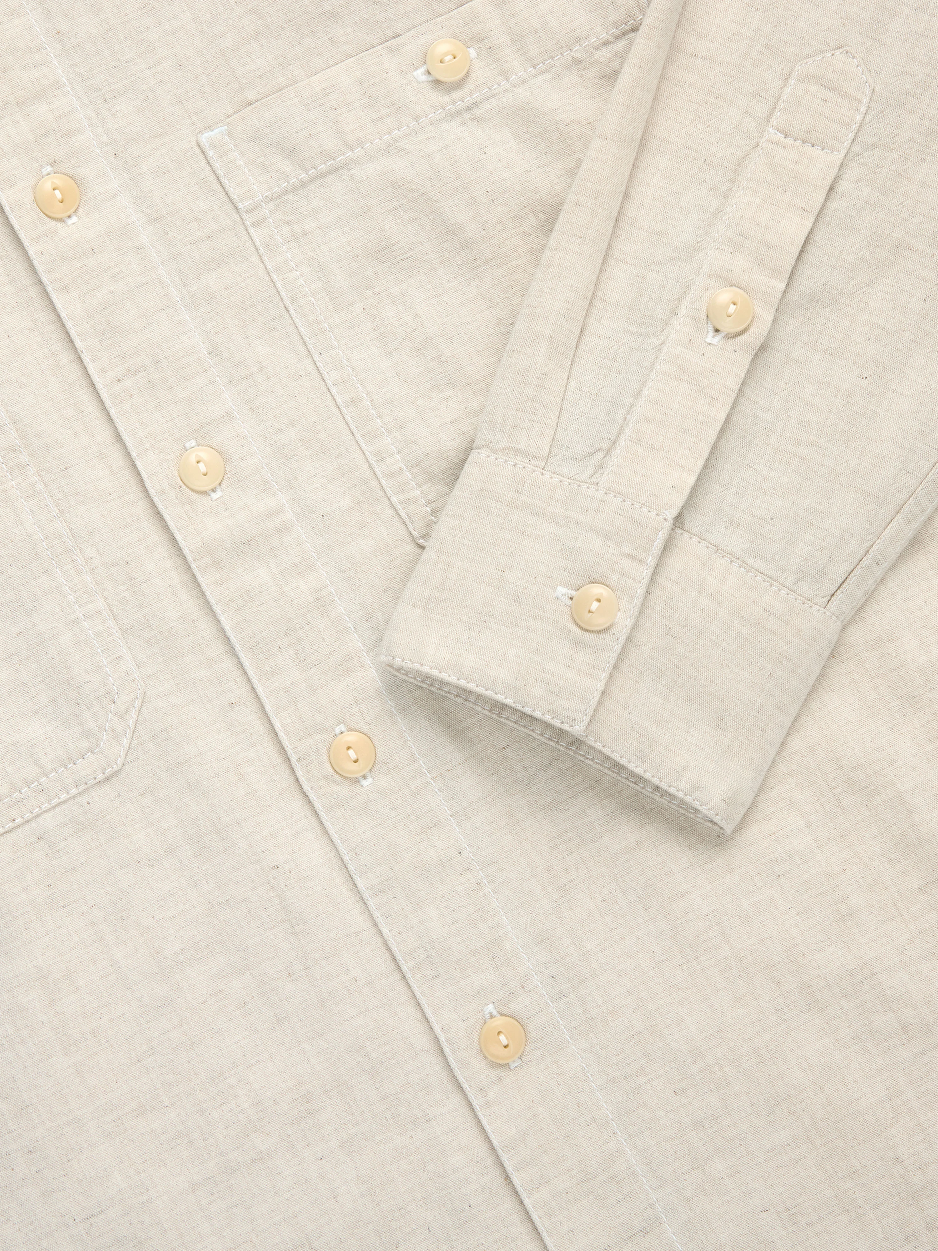 Utility Shirt ~ Ecru Chambray - Image 4