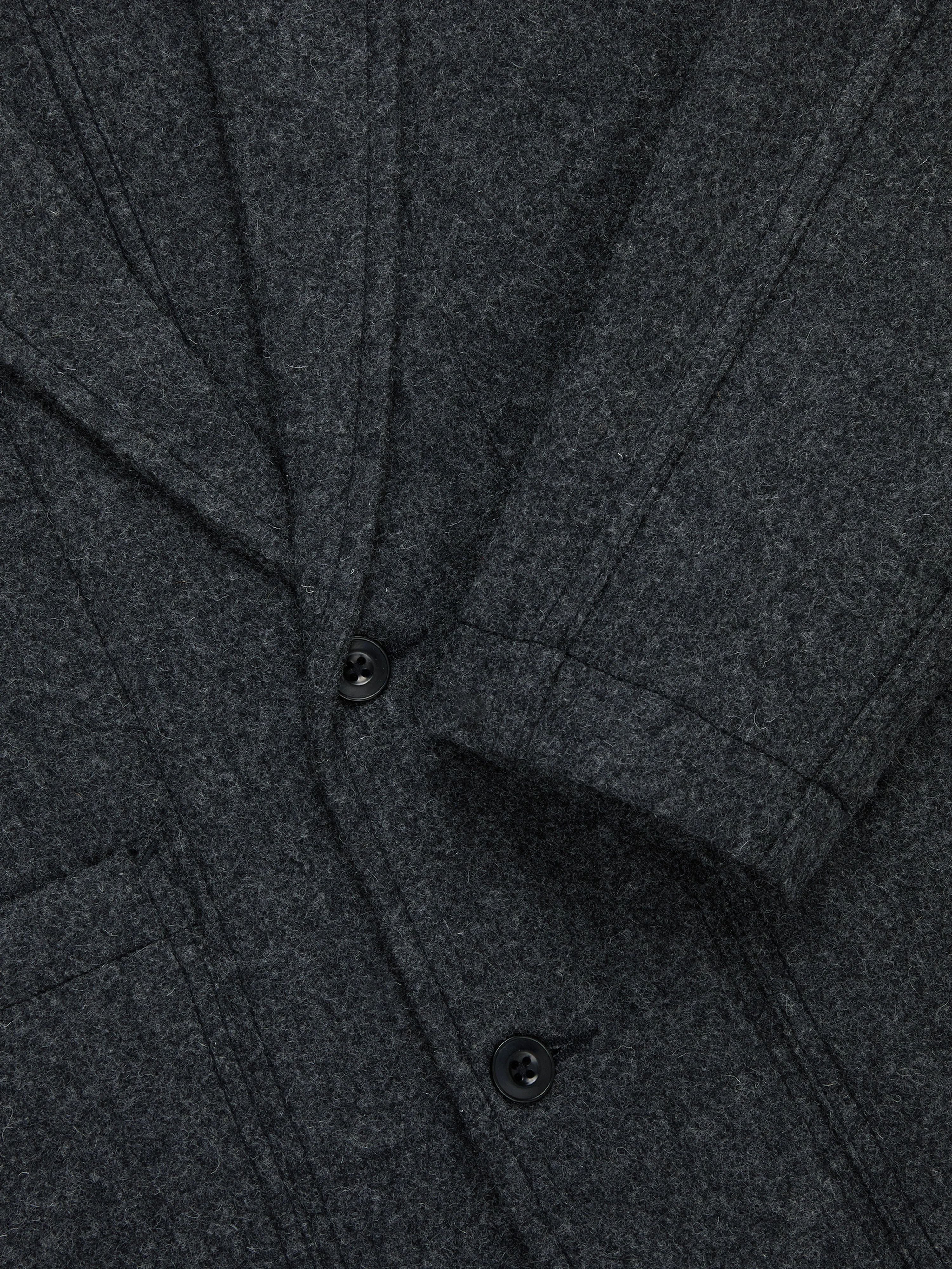 Work Blazer ~ Grey Melton Wool - Image 5